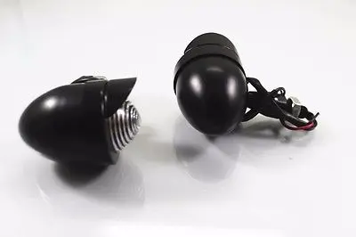 Nero Pallottola Indicatore Di Direzione W/Visiera Cb Cg Gn 125 Rat Bike Cruiser Bobber