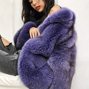 Fox Fur Women's Young 2022 New Whole Leather Haining Fur Coat