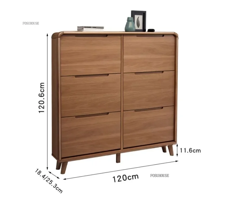 Description Picture 3 of itemModern Wooden Rack Shoe Cabinet Shelf Living Room Organizer Narrow Shoe Cabinets Hallway Space Saving Home Furniture c