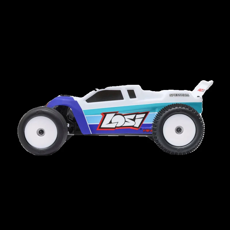 LOSI Mini-T 2.0 1/18 – Camion Brushless 2WD, Prêt à Rouler, Radio 2,4 GHz, Batterie LiPo Incluse