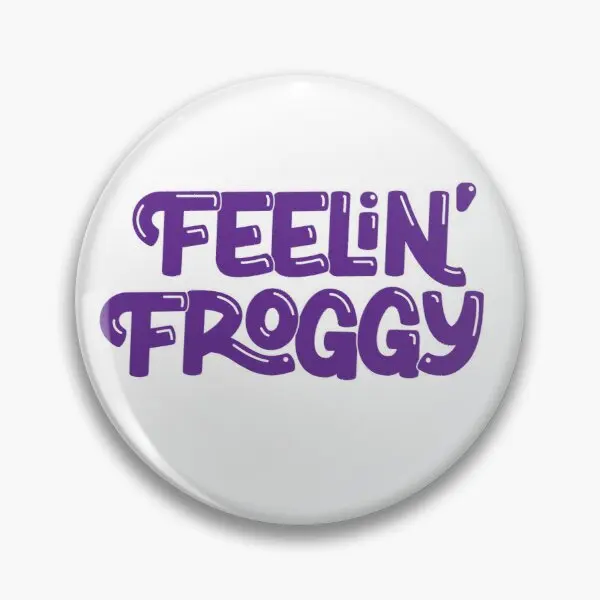 

Мягкая булавка Feelin Froggy для пуговиц, забавная булавка для лацканов, брошь, мультяшный подарок для одежды, металлический модный воротник, Милая женская бижутерия, шляпа