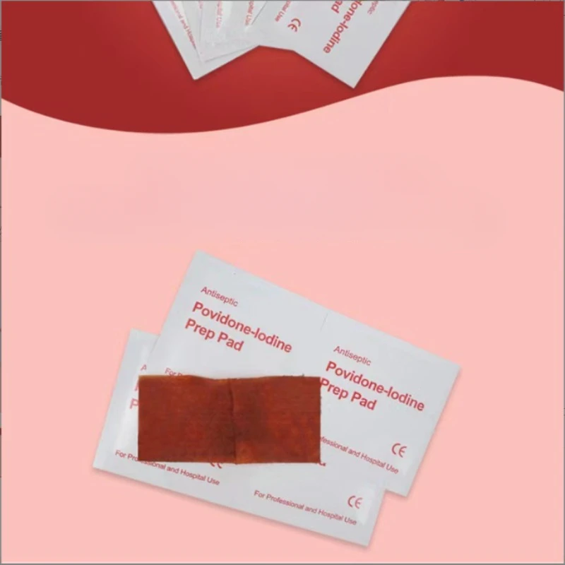 Skin iodine wound disinfection treatment, convenient to carry outdoor sports disaster essential first aid kit supplies