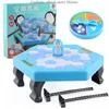 Penguin Breaking Ice Table Game Parent-child Interactive Puzzle Toys party game for kids juegos family games Birthday gift toys 1