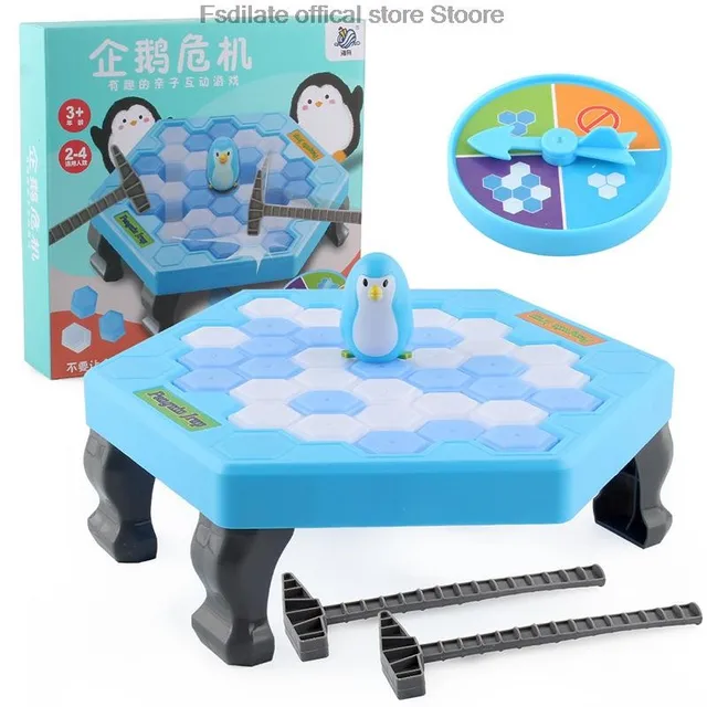 Penguin Breaking Ice Table Game Parent-child Interactive Puzzle Toys party game for kids juegos family games Birthday gift toys 1