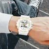 SANDA Top Brand G Style White Sports Men's Watch Luxury Military Quartz Watch Men LED Digital Waterproof Timer Stopwatch New Hot 6