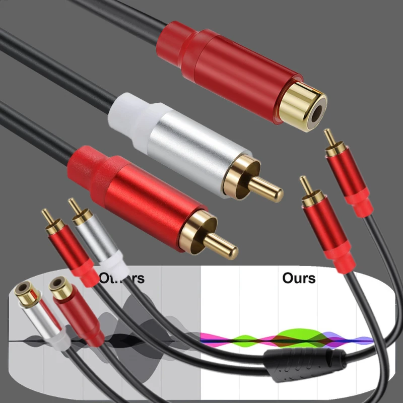 Rca Maschio Femmina Cavo Audio Video Un Maschio Doppia Femmina Maschio Rca Line A Rca Femmina Due 2 Maschio Femmina Audio Video Cavo Linea