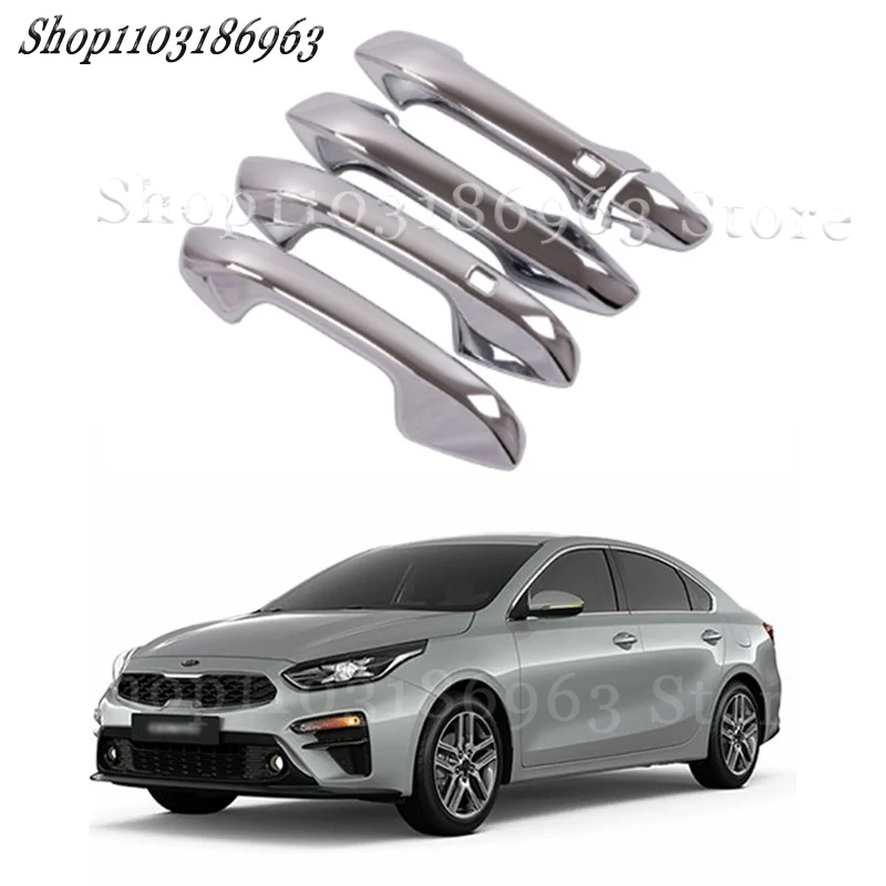 

Gloss Black Door Handle Cover Sticker Trim For Kia Forte Cerato K3 2019-2021 car Sticker Car-Styling Accessories Cover
