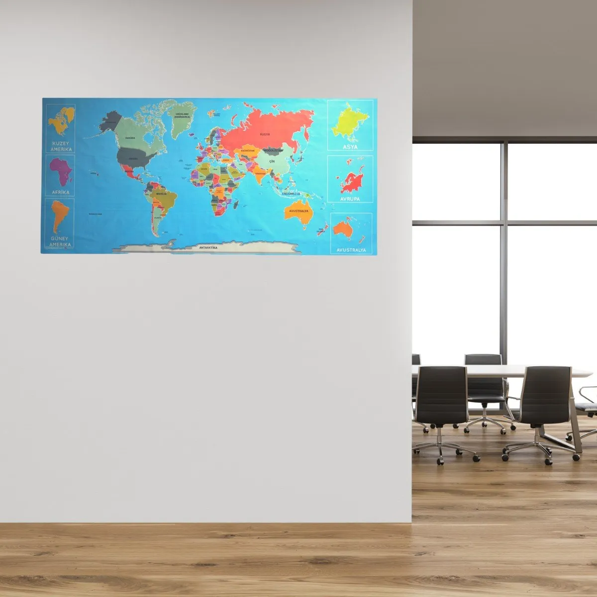 Atlas Wereldkaart Magnetische, geen Lijm Nodig Muursticker Map Wall World Kids Stickers Geschenken Poster|Wandstickers| AliExpress