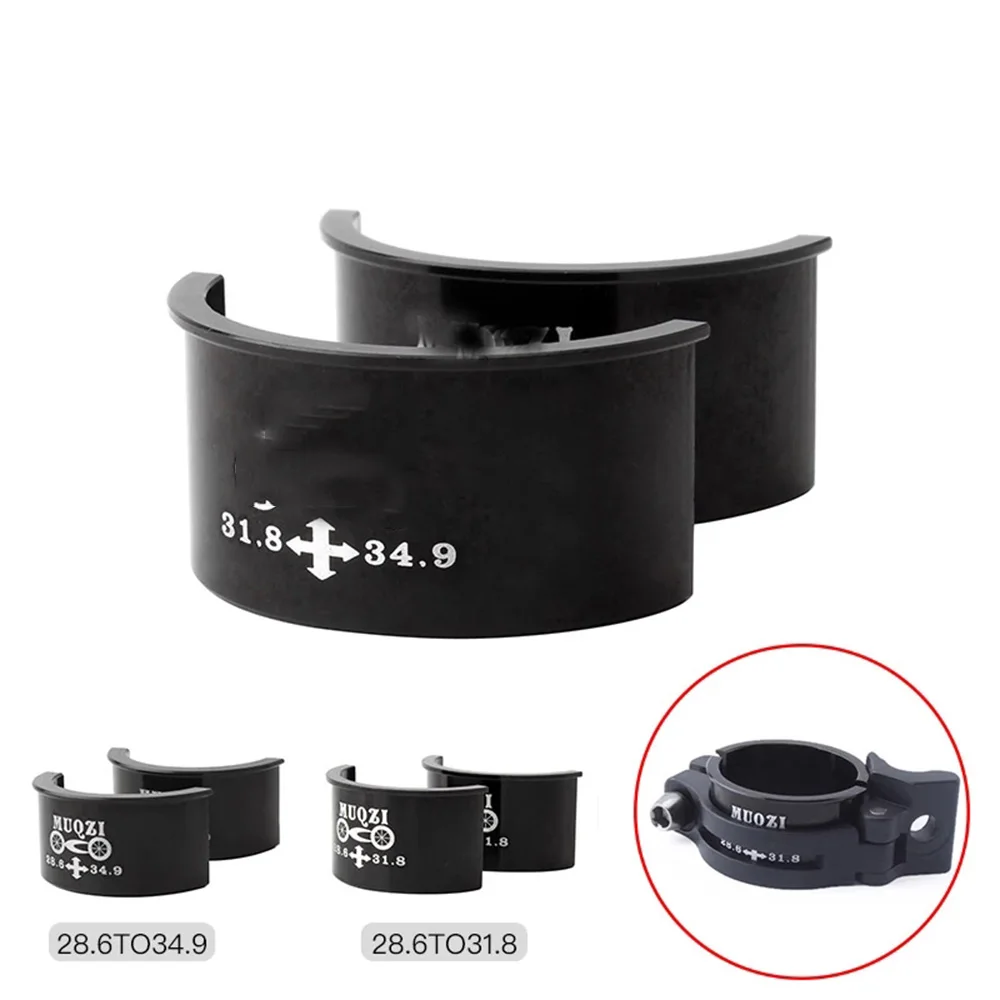 

2 Pcs MTB Bicycle Cycling Parts 28.6 31.8 34.9mm Reducing Spacer Bike Front Derailleur Gear Clamp Adapter Conversion Shim