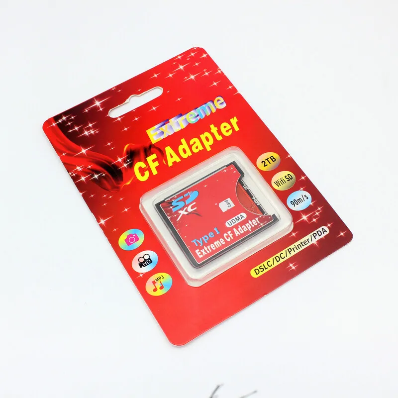 MDR SD SDHC SDXC to CF Compact Flash Memory Card Adapter Reader Type I 16/32/64/128/256GB CF to SD Card Converter