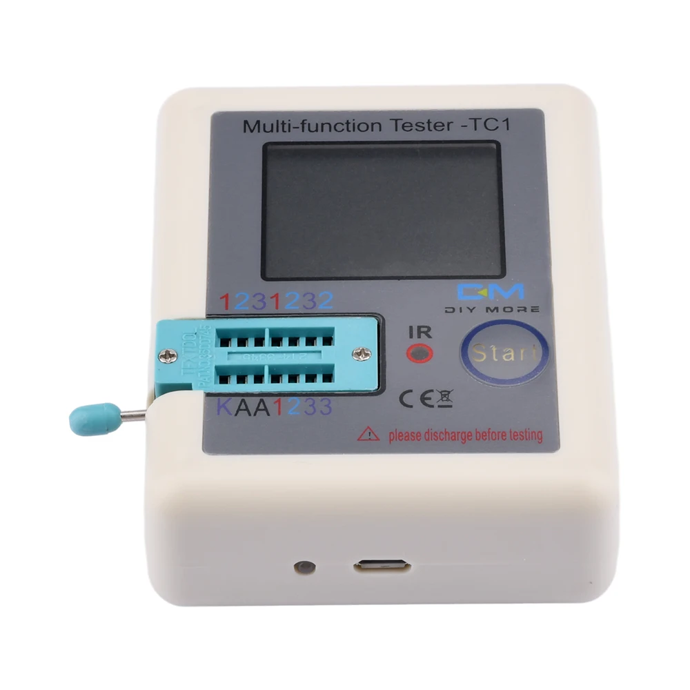 LCR-TC1 Multifunctional Transistor Tester For Diode Triode Capacitor Resistor 1.8" TFT Backlight Colorful Display Multimeter digital multimeter,transistor tester,multimeter tester,analog multimeter