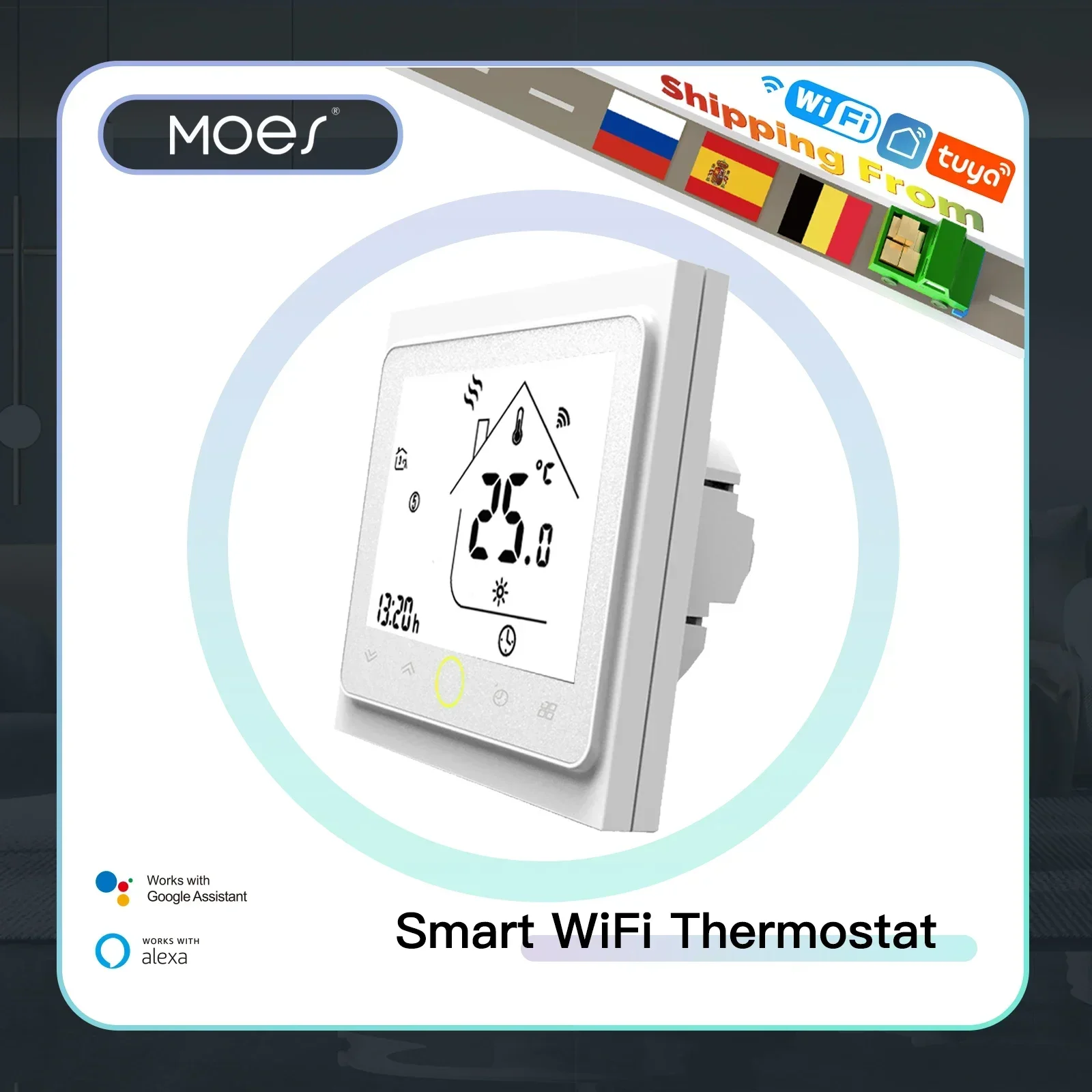WiFi Smart Thermostat Temperature Controller for Water/Electric