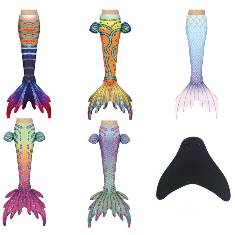 

Swimmable Mermaids Tail Swimwear Girl Mermaids Cosplay Costume H58D