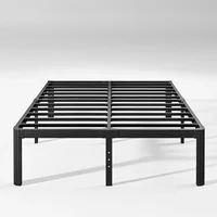 14in High Queen Bed Frame No Box Spring Needed, Heavy Duty Metal Platform Bed Frame Queen Size with Round Corners 1