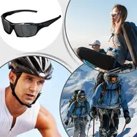 Lunettes de soleil polarisées pour hommes, Protection complète, monture légère et confortable, lunettes de Sport pour la conduite et la pêche 2