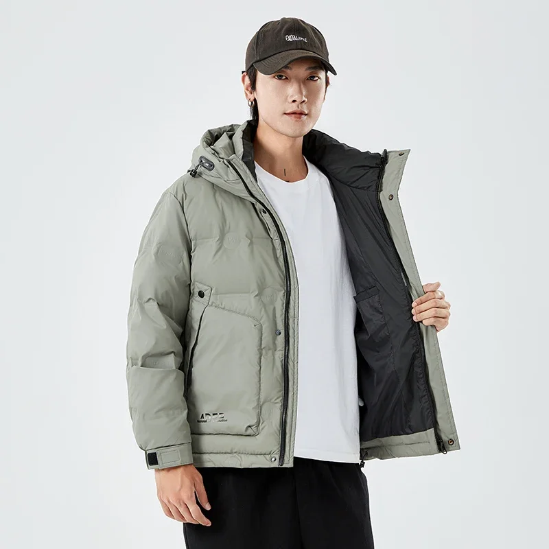 Autumn Winter Men Outwear Tops Male Duck Down Jacket Padded Waterproof Breathable New Warm Hooded Cardigan Oversize Causal Coats