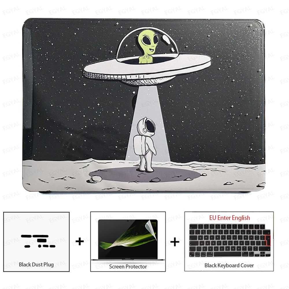 Sleek Laptop Case with Dust Plug, Screen Protector & Keyboard Cover