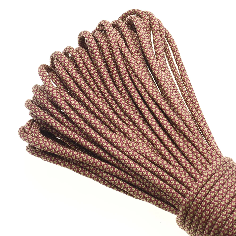1 stücke 100FT 550 Paracord Fallschirmschnur Lanyard Mil Spec Typ III 7 Strang Kern Für Klettern Camping Schnallen Armband – Detail 23
