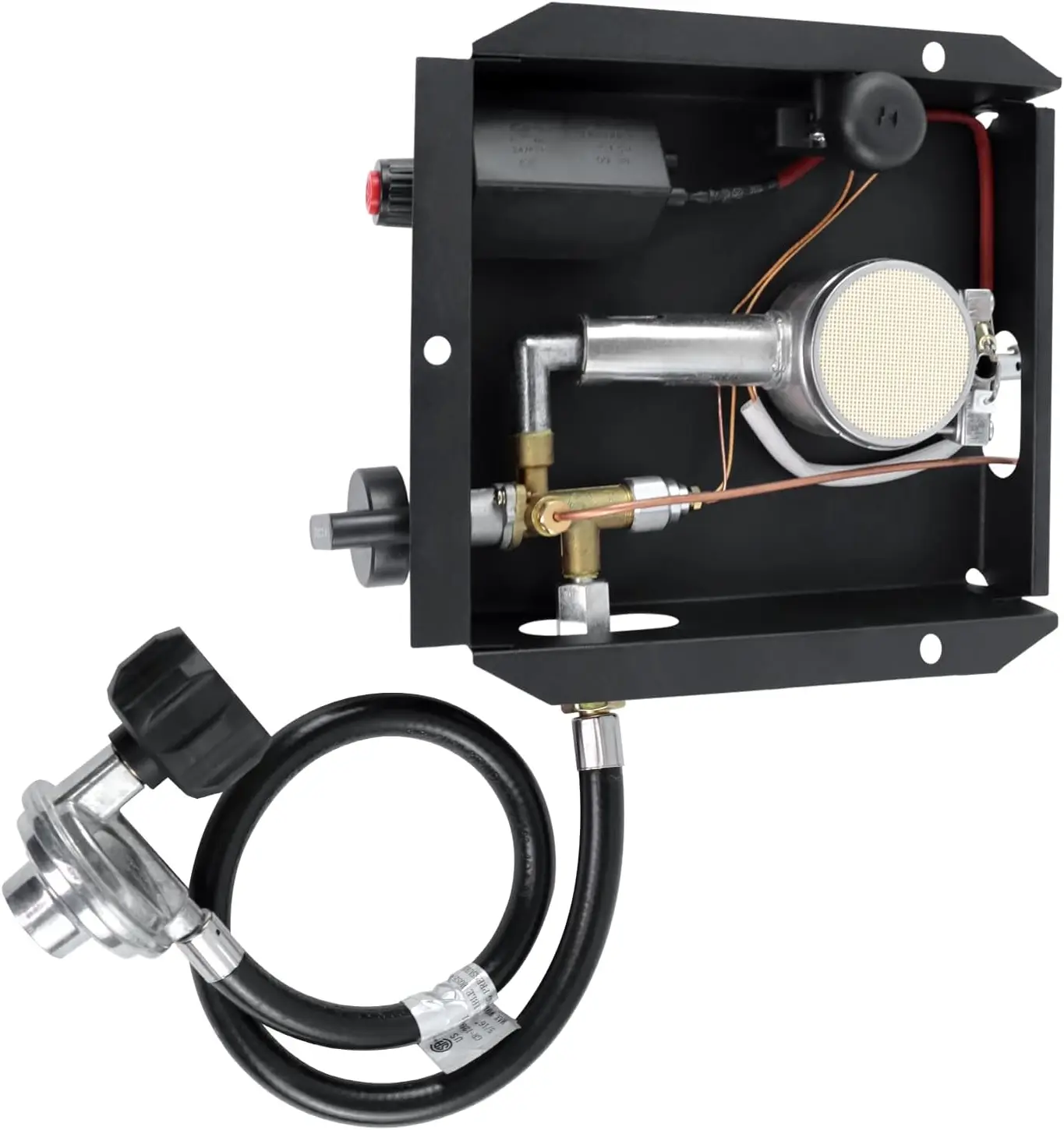 47 000 BTU Patio Heater Burner Module Replacement With Regulator Assembly Kit Replacement Burner Module For 4-sided Glass Tube
