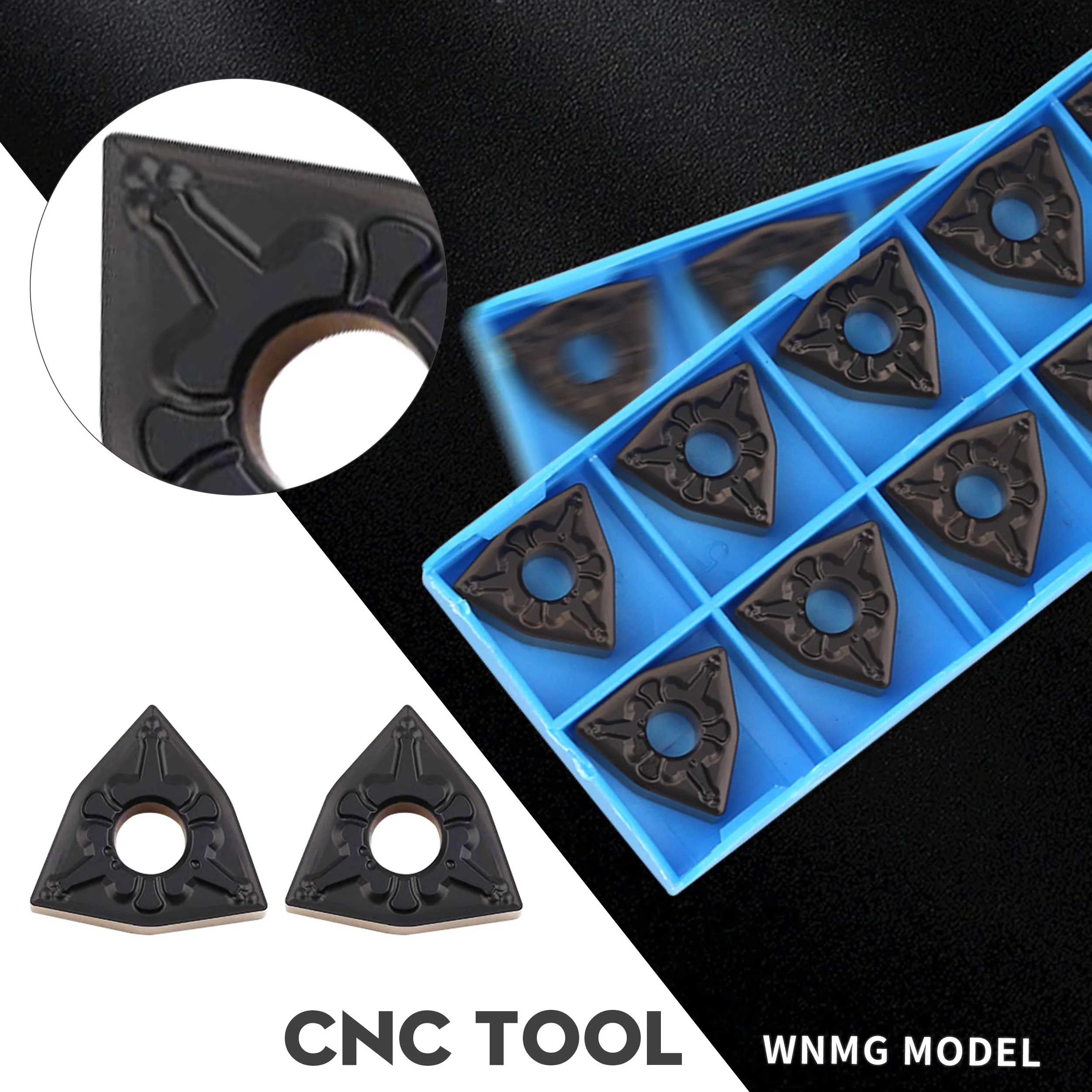 WNMG080404-TM NK3230 WNMG080408-TM NK3230Two-color turning insert CNC lathe cutting blade carbide cutting insert PVD CVD coating