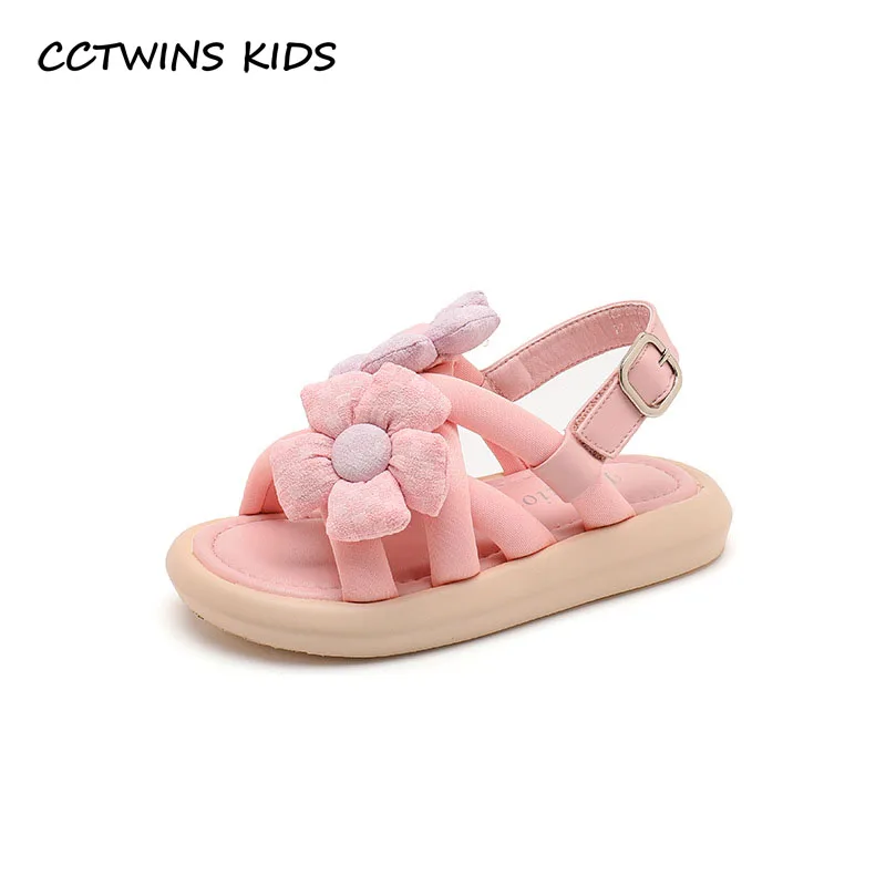 

Girls Princess Sandals 2023 Summer Baby Kids Party Dress Beach Shoes Children Toddler Fashion Brand Flower Thick Sole Platform
