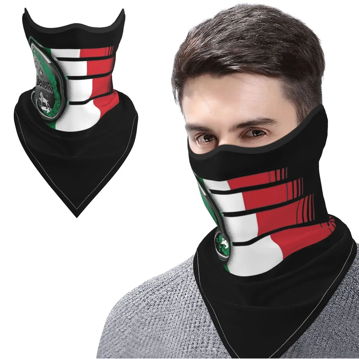 

Бандана Benelli для гоночного мотоцикла унисекс, Быстросохнущий шарф-накидка для езды на велосипеде