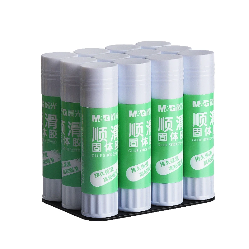 M&G 12개 고점도 접착제 스틱 PVA 고체 접착제 스틱, 학생 및 사무용품용 9g/15g/21g/36g 금융 문서 p