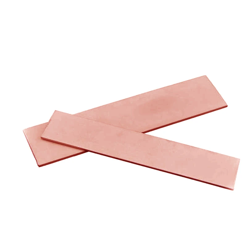 1Pcs 99.9% Pure Copper Thickness 1mm-8mm Copper Strip Red Pad Foil Plate Bar DIY CNC Material