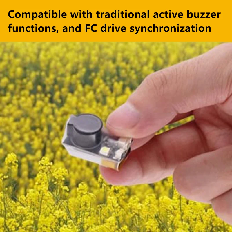 1/2/3PCS JHEMCU JHE20B Finder Buzzer Super Loud Tracker Alarm Beeper Built-in Battery LED Light For RC FPV Airplane Drone 2