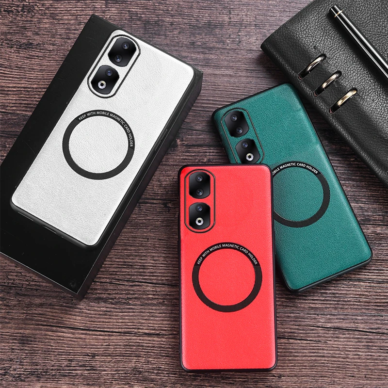 AKABEILA Funda Para Honor 90 Pro 5G, Funda De Piel Sintética