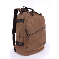 Wholesale Vintage computer bag outdoor waxed canvas man backpack for travel bag  laptop computer  backpacks