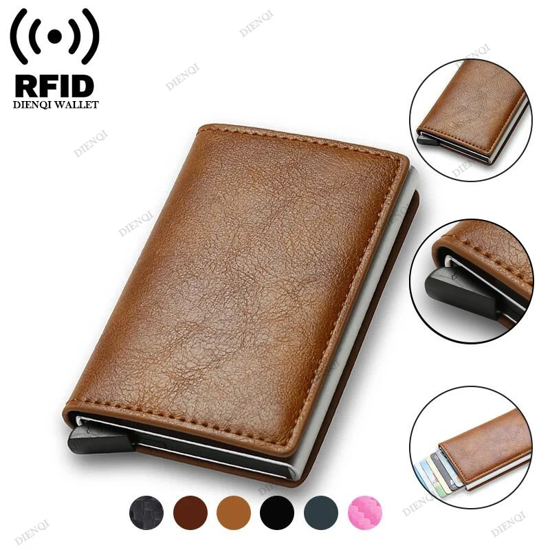 Anti Thief Rfid Credit Card Holder Smart Minimalist Wallet Men Women Slim Bank Cardholder Case Money Bag Cash Creditcard Purse Best Sellers In Luggage, Bags