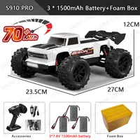 S909PRO S910PRO 1:16 70KM/H 4WD RC Car With LED Remote Control Cars High Speed Drift Monster Truck for Kid VS Wltoys 144001 Toys 2