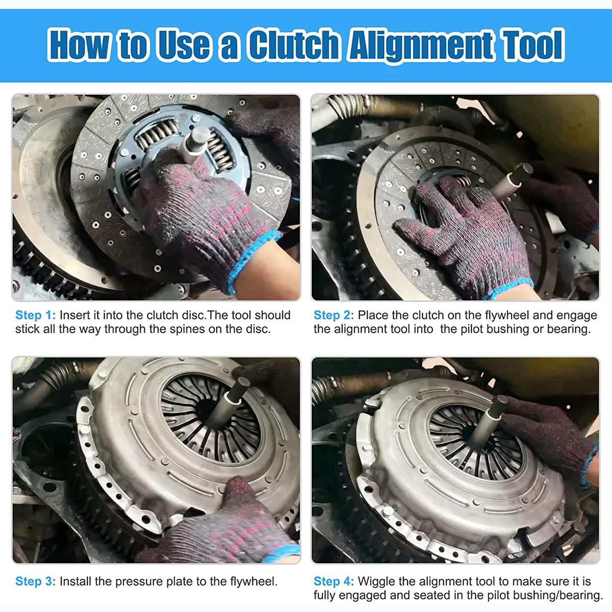 STRUMENTO BLOCCAGGIO VOLANO FRIZIONE MULTI APPLICAZIONE MOTORE UNIVERSALE 541sa - Foto 5