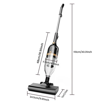 INSE R7/R6X/R3S Corded Vacuum Cleaner Handheld Stick Vacuum 600W Powerful 3 in1 Lightweight Vacuum Cleaners for Home Hard Floor Pet Hair 7