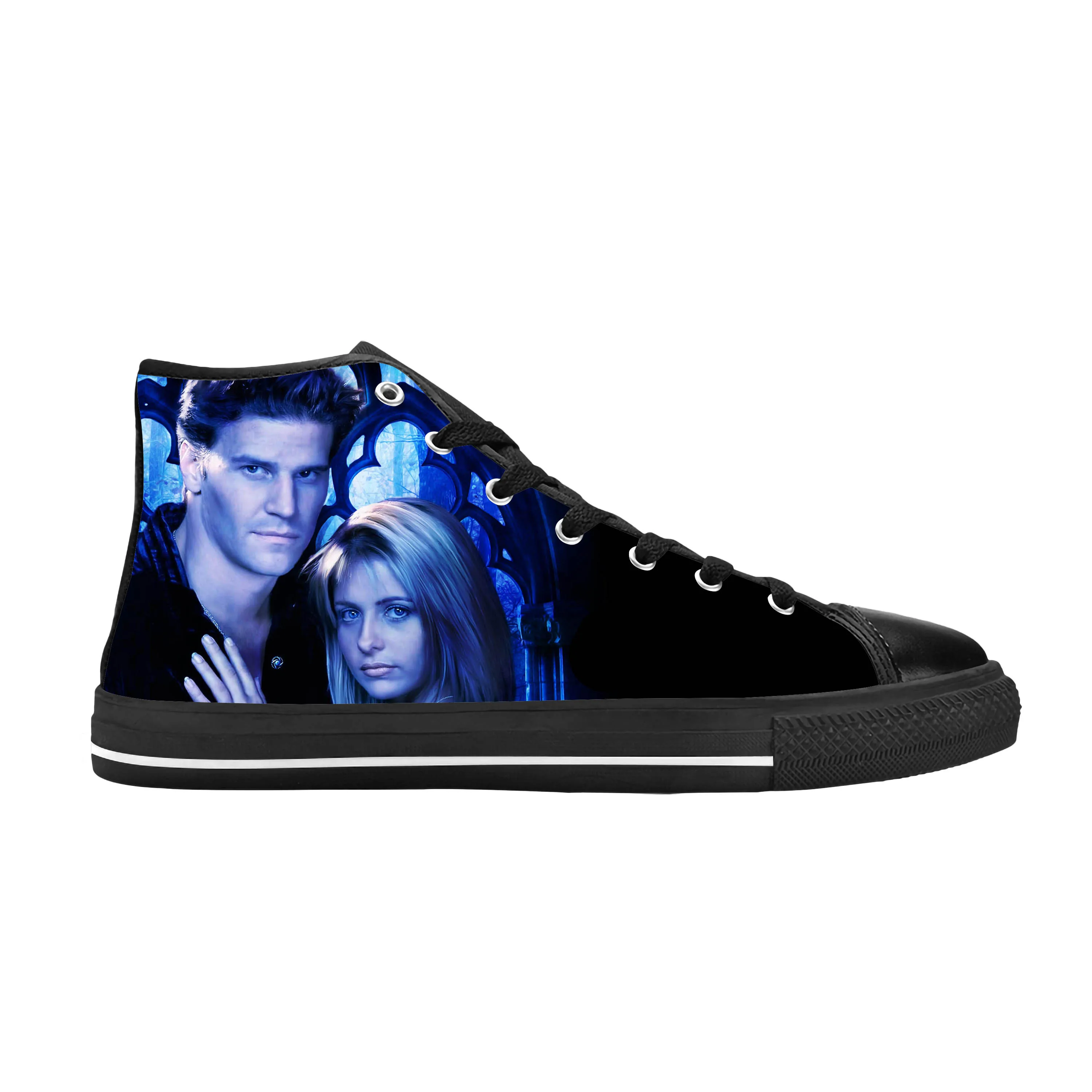 Buffy The Vampire Slayer Angel Horror Halloween Casual Cloth Shoes High Top Comfortable Breathable 3D Print Men Women Sneakers