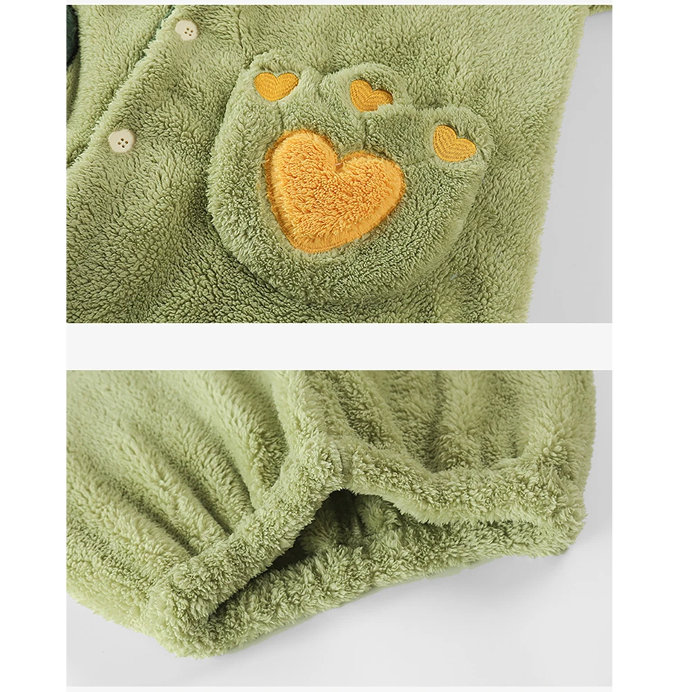 Winter Thicken Flannel Warm Bathrobe Man Set Antistatic Plush Shower Long Robe Cartoon Hooded Kimono Loose Cosy Soft Nightwear