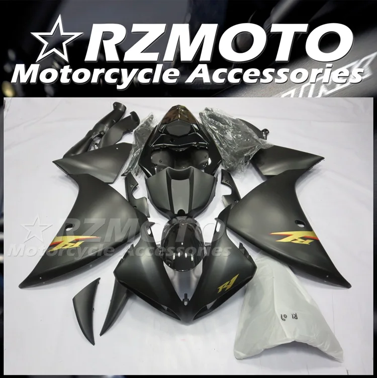 

Новый комплект обтекателей для мотоцикла из АБС, подходит для YAMAHA R1 2009 2010 2011 2012 2013 2014 09 10 11 12 13 14, черный матовый Комплект кузова