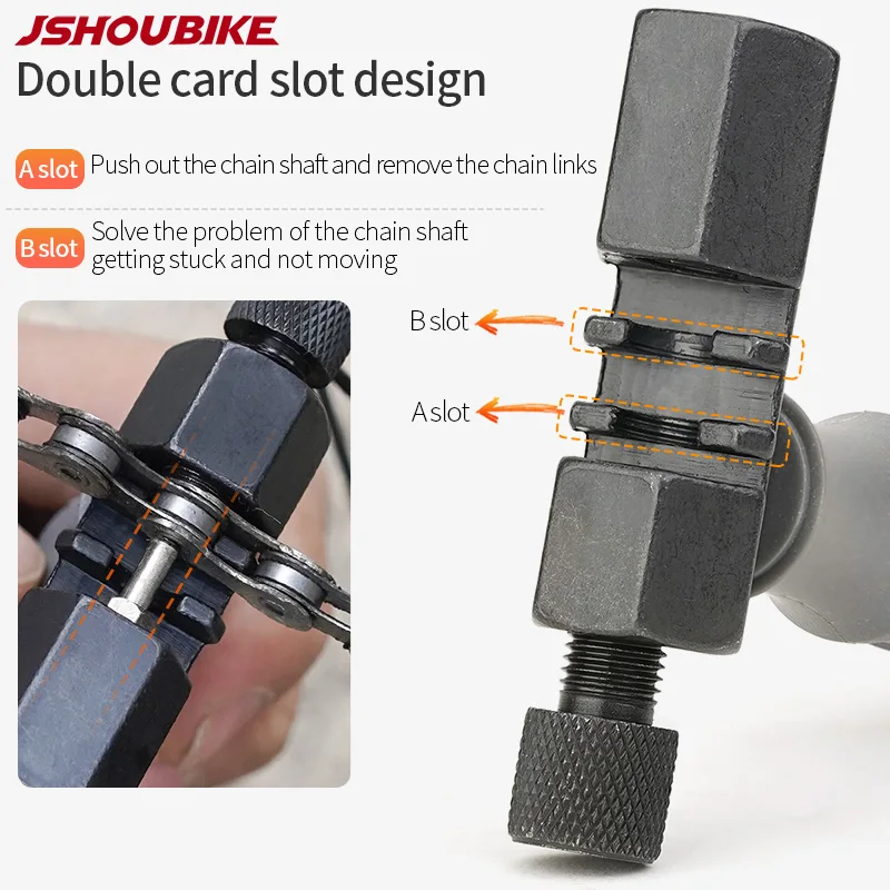 JSOUBIKE 범용 자전거 체인 브레이커 자전거 링크 핀 커터 제거 도구 단일 12단 산악 도로 자전거 수리 도구