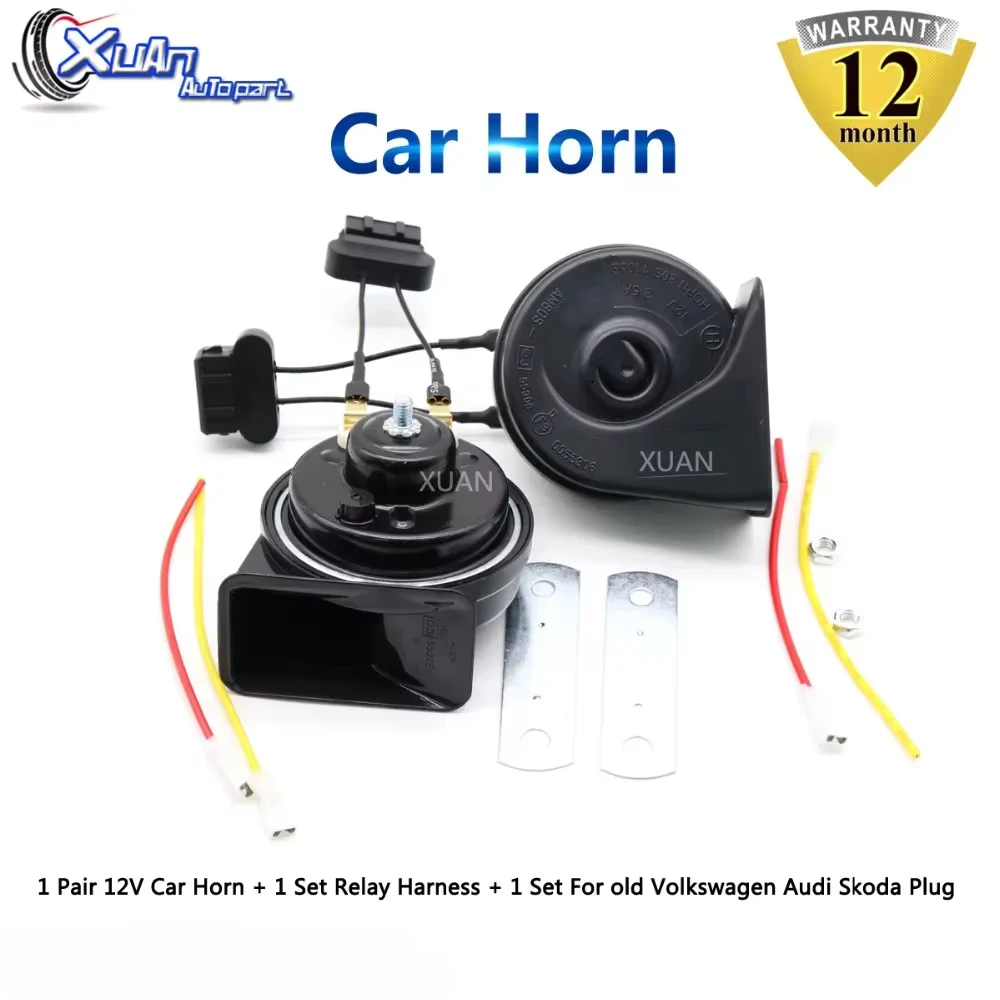 Car Auto Horn Snail Horn For old Volkswagen C-TREK T-Roc Tharu TAYRON T-Cross Audi S3 S4 S5 S6 S7 S8 SQ5 R8 RS 3 4 5 6 7