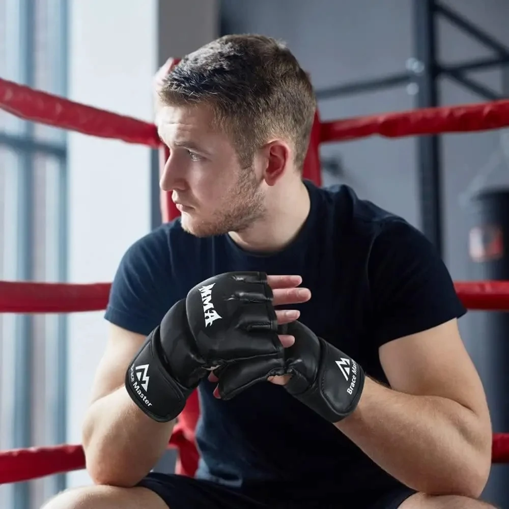 Boxing Gloves Kick MMA for Men Women PU Karate Muay Thai Guantes De Boxeo Free Fight MMA Sanda Training Adults Kids Equipment