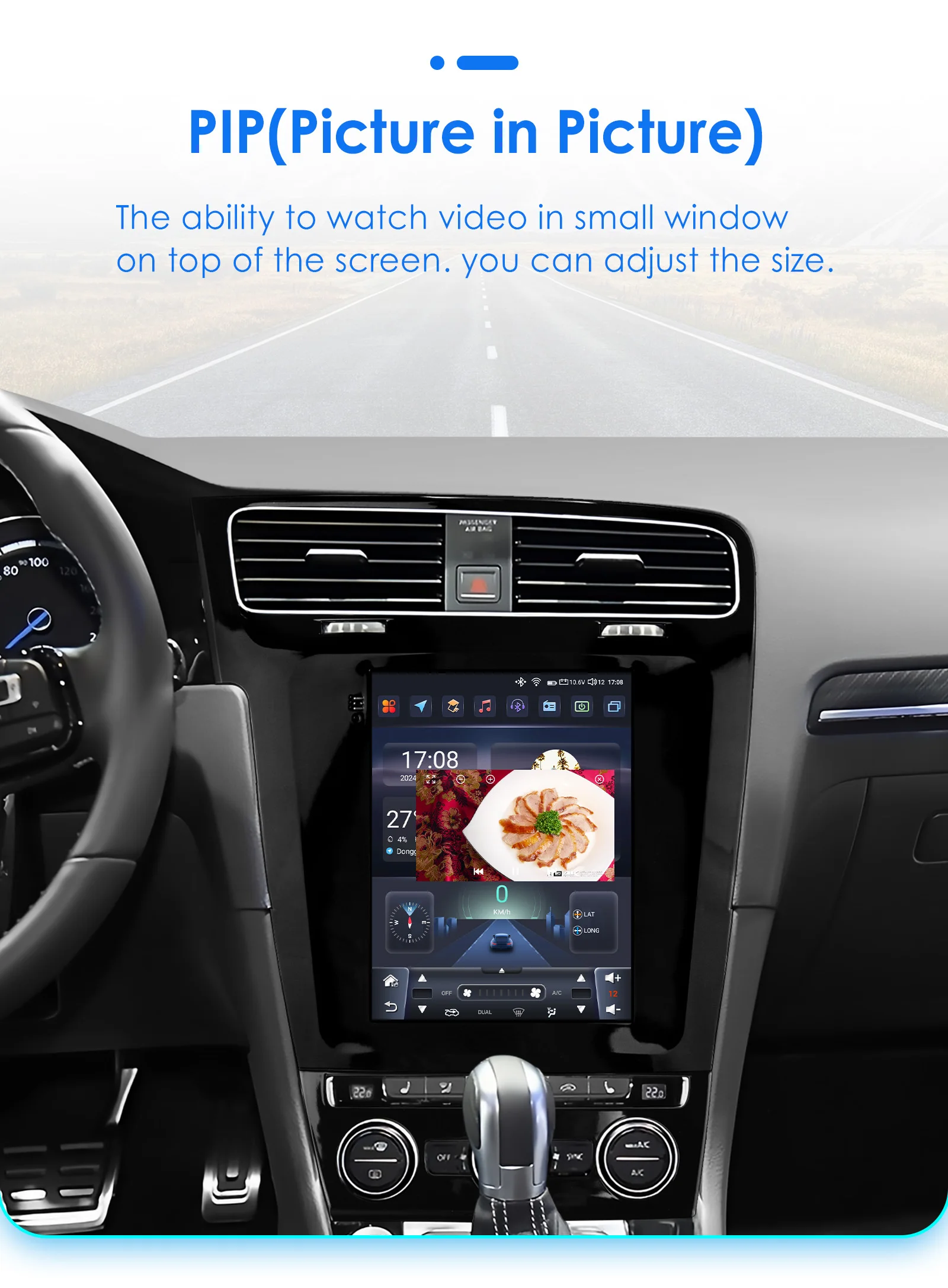 9,7 Zoll Hizpo 2Din Android Auto Autoradio für Volkswagen Golf 7 2014 - 2018 Tesla-Stil Bildschirm GPS DSP 4G BT CarPlay SWC 360 ° GLAS – Detail 32
