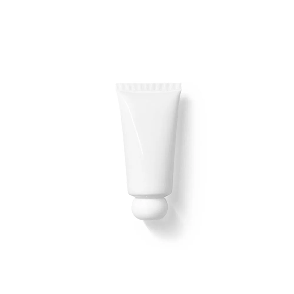 빈 화장품 스퀴즈 50g 50ml 1.8OZ 흰색 플라스틱 튜브, Abucas 모양 상단 뚜껑