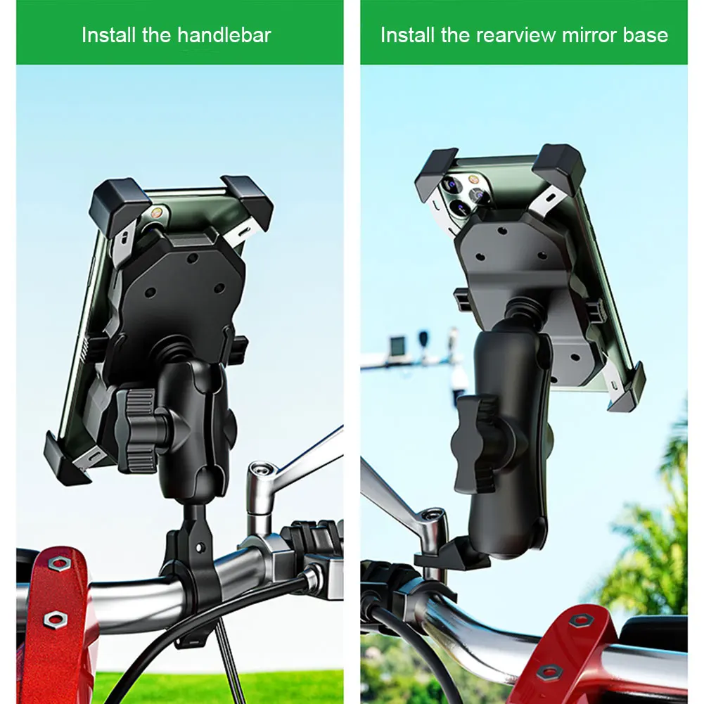 Accessoires Voiture,Support de téléphone portable pour Moto et vélo,  3.5-6.5 pouces, pour moteur électrique, - Type Black Motor