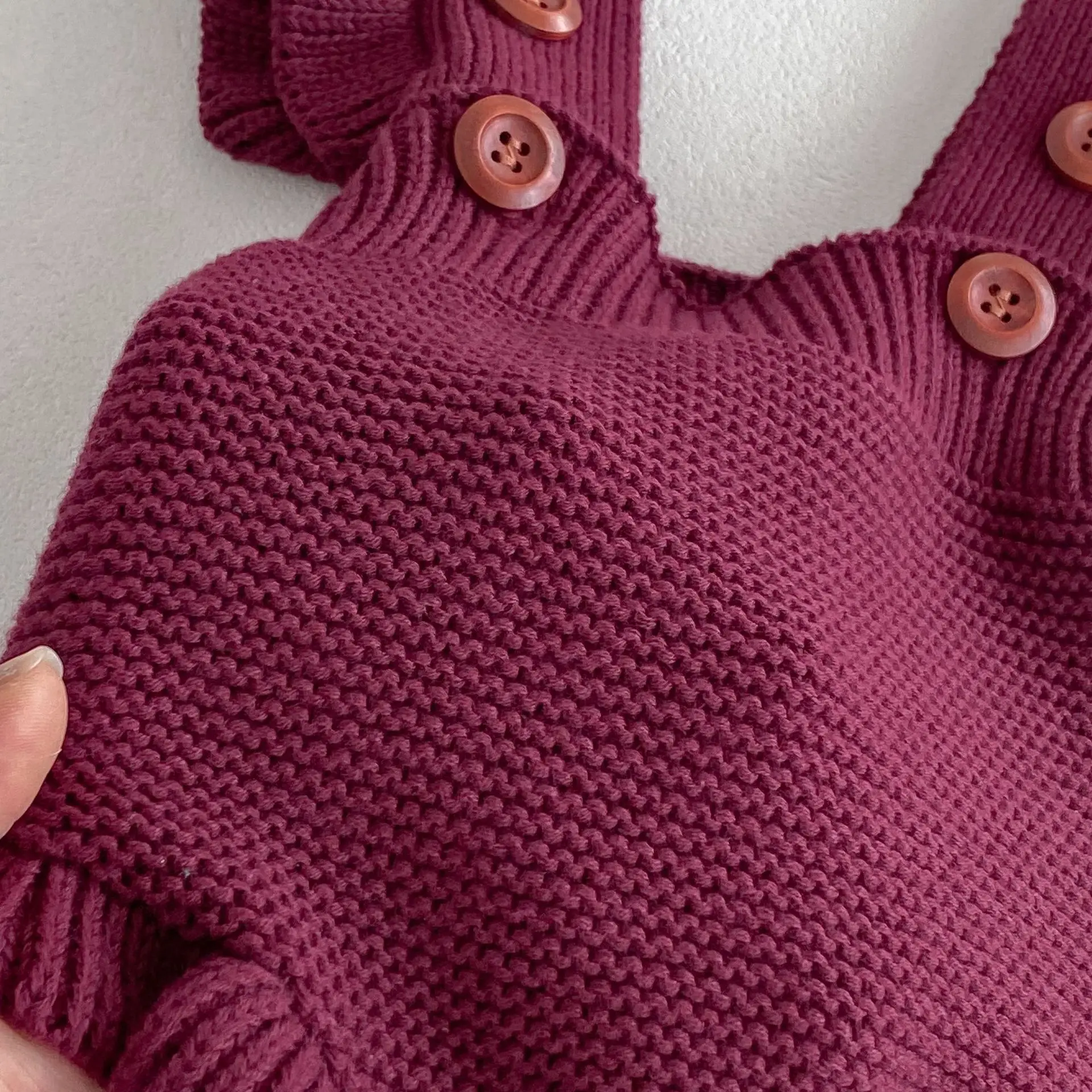 Autumn Newborn Infant Baby Girls Flounce Romper Sleeveless Sweet Knit Rompers Kids Onepiece Fashion Baby Clothing baby girls sweater