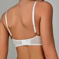 Women's Sexy Soft Mesh Lingerie See Through Underwire Sheer Bra Minimizer Bras for Women Full Coverage 3