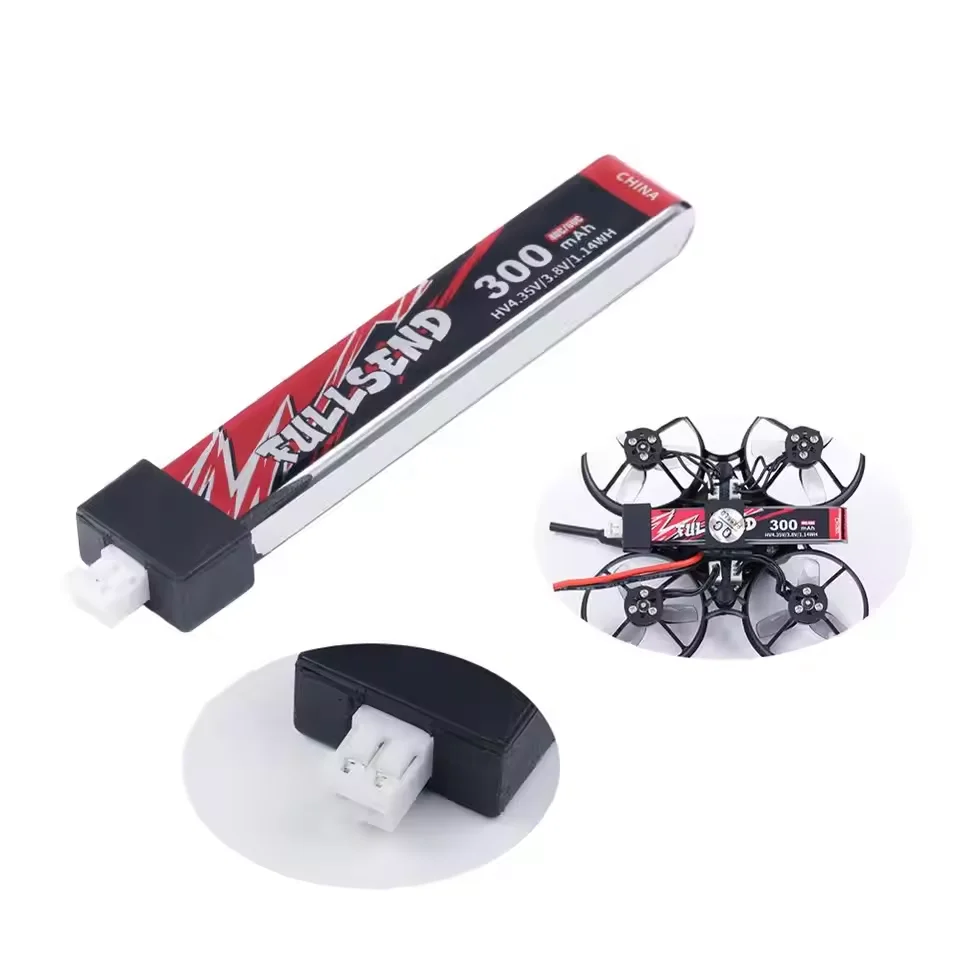 iFlight 5pcs Fullsend 1S HV 300mAh 40C Lipo Battery with JST-PH2.0 Charge Plug for Alpha A65 Tiny Whoop drone part 3