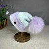 2025 New wool High quality Winter Hats Soft Beanies Hat For Women Classic Knit Girl Hat natural fur pompom hat Warm Cap 1