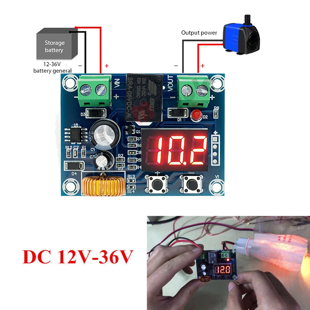 Monitor De Batería XH-M609 DC12V-36V - Protección Contra Sobredescarga Para Baterías De Litio