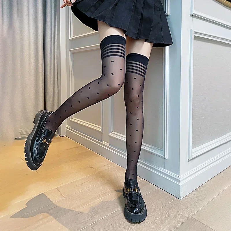 Calze Autoreggenti Lucide Da Donna TiaoBug, Nylon Fino Alla Coscia, Nuovo